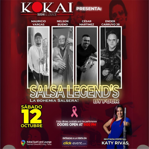 Obtener información y comprar entradas para Salsa Legends - La Bohemía Salsera -  by Four - Katy, TX  en www click-event com.