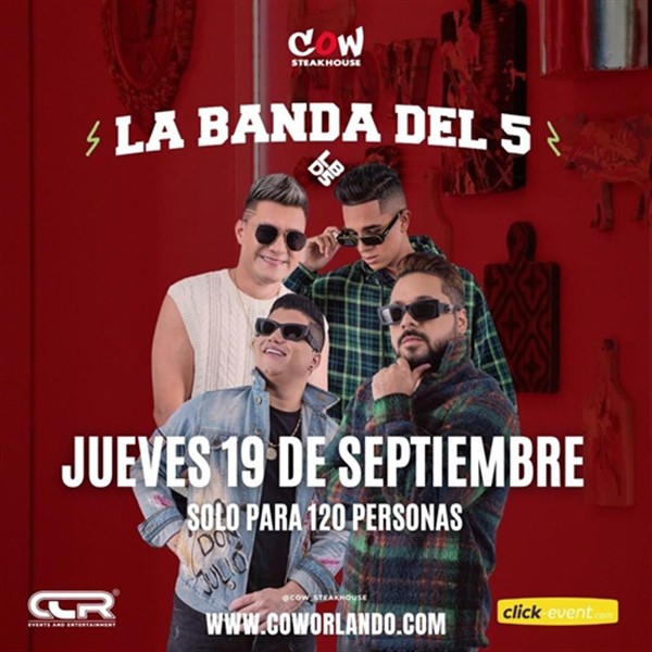 Obtener información y comprar entradas para La Banda del 5 - Orlando, FL  en www click-event com.