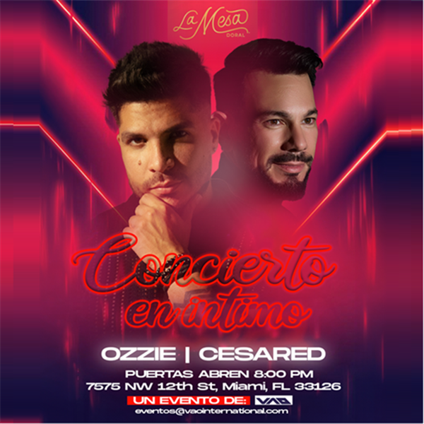 Ozzie Rincon & Cesared - Concierto en Intimo - Miami, FL