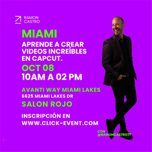 Get Information and buy tickets to Curso - Videos increíbles con tu smartphone - Miami, FL  on www click-event com