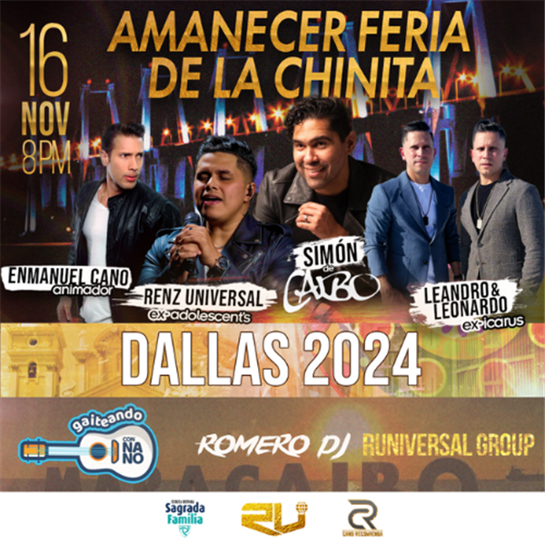 Get Information and buy tickets to Amanecer Feria de la Chinita - Dallas, TX  on www click-event com