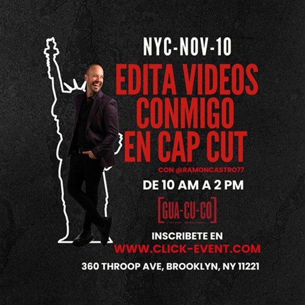 Obtener información y comprar entradas para Aprende a crear videos increíbles con tu Smartphone - junto a Ramon Castro - Brooklyn, NY  en www click-event com.