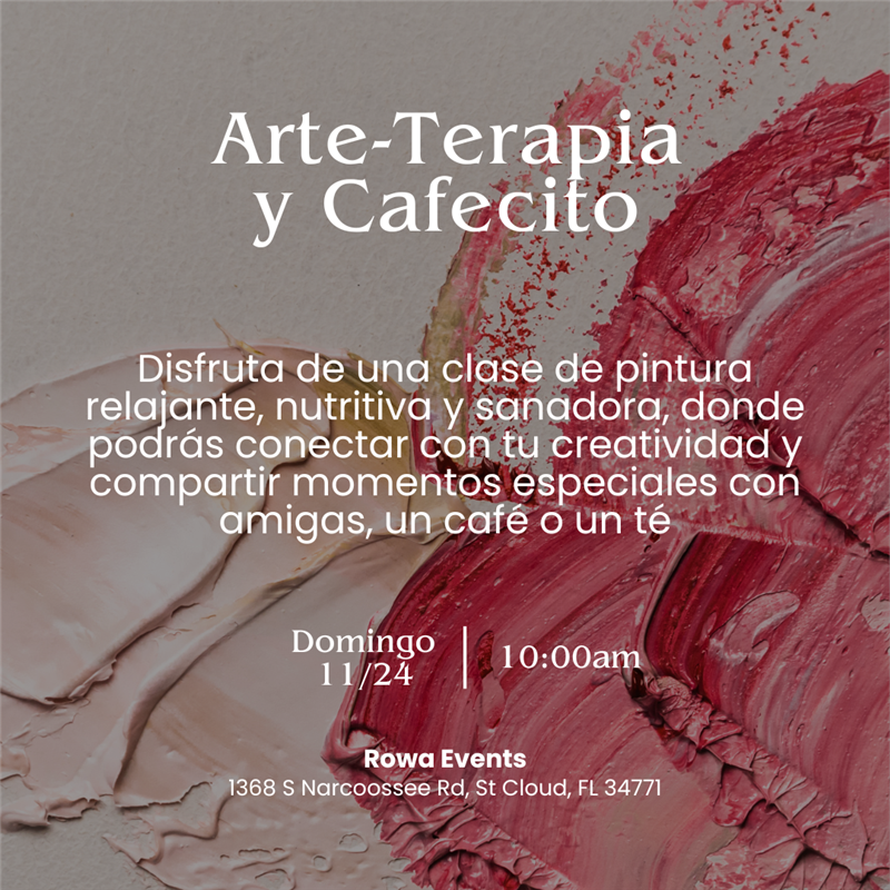 Get Information and buy tickets to Arte Terapia y Cafecito - Clase de pintura relajante - Saint Cloud, FL  on www click-event com