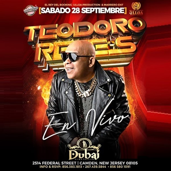 Obtener información y comprar entradas para Teodoro Reyes - En Vivo - Camden,Nj  en www click-event com.