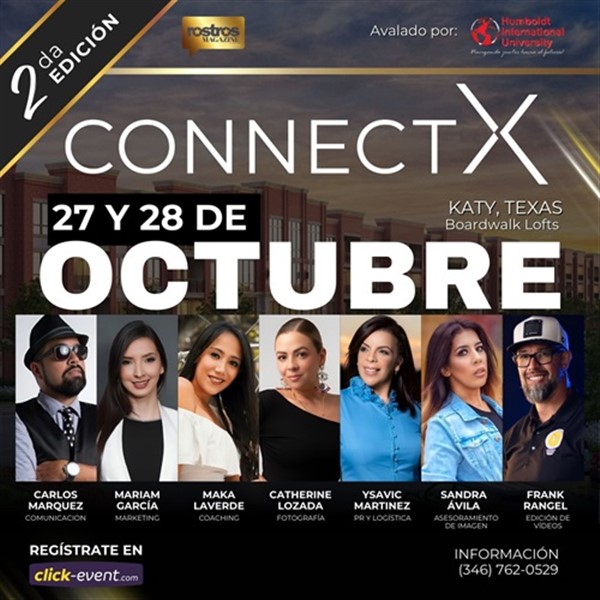 Obtener información y comprar entradas para Connect X - Transformacion Empresarial para Emprendedores - Katy, TX 27 y 28 de Octubre en www click-event com.