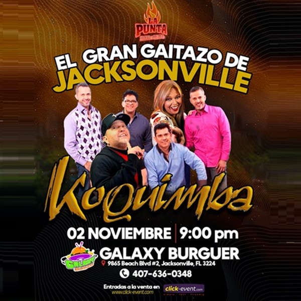 Obtener información y comprar entradas para El Gran Gaitazo de Jacksonville - Koquimba - Jacksonville, FL  en www click-event com.