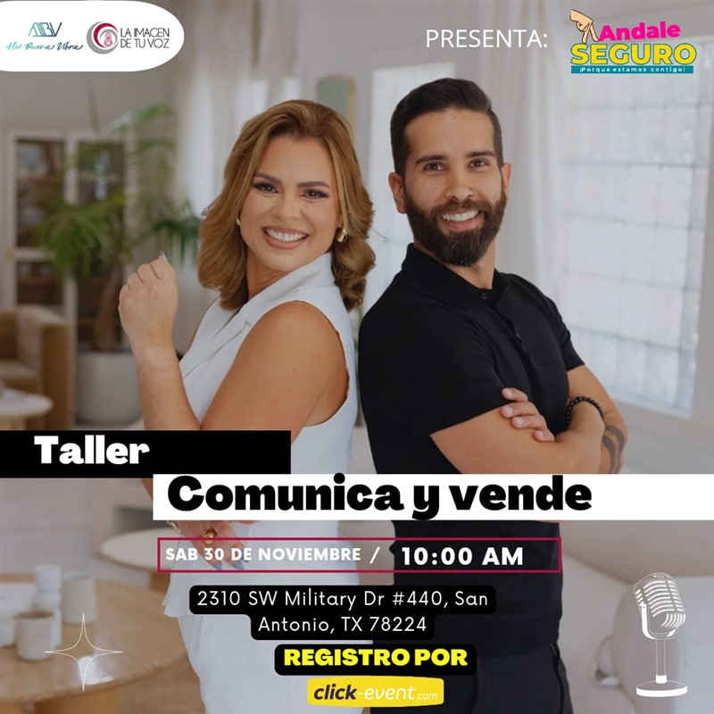 Get Information and buy tickets to Taller: Comunica y Vende - con Evis Martinez - San Antonio, TX  on www click-event com