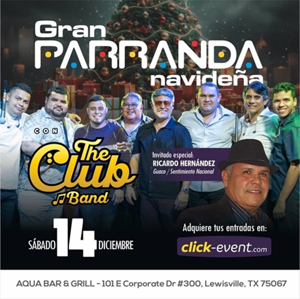 Get Information and buy tickets to Gran Parranda Navideña - Invitado Especial: Ricardo Hernandez creador del ritmo Guaco - Dallas, TX  on www click-event com