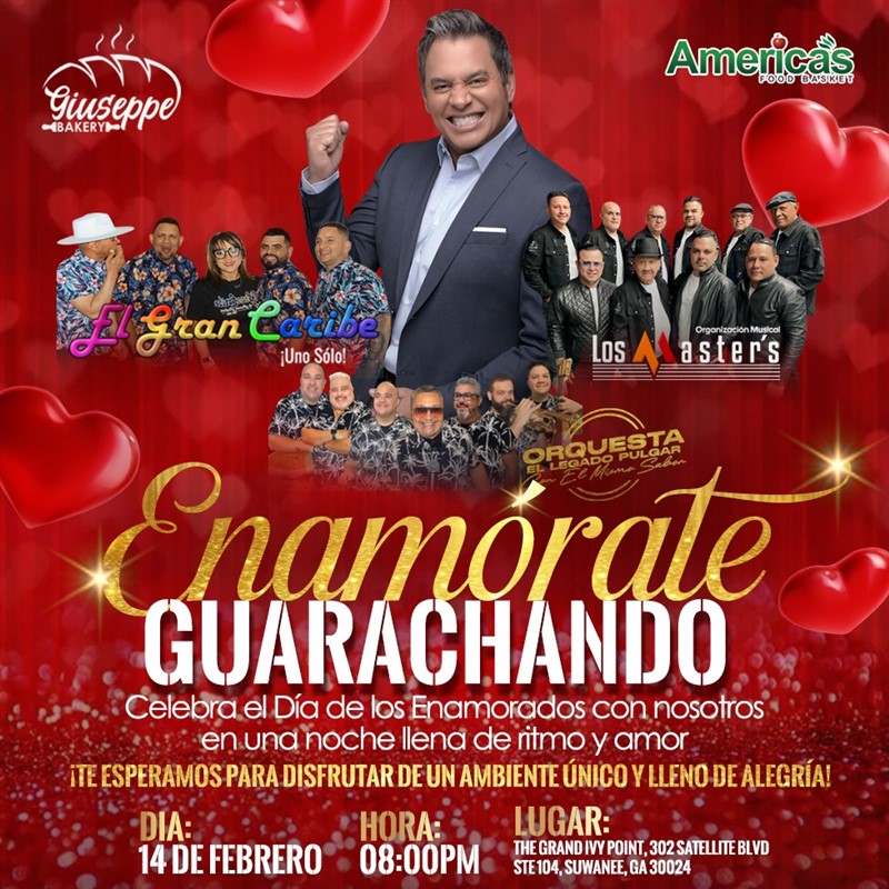 Get Information and buy tickets to Enamorate Guarachando  - El Gran Caribe - Los Masters - Orquesta El Legado Pulgar - Atlanta, GA  on www click-event com