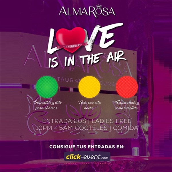 Get Information and buy tickets to AlmaRosa Love Night - Love is in the air - Miami, FL  on www click-event com