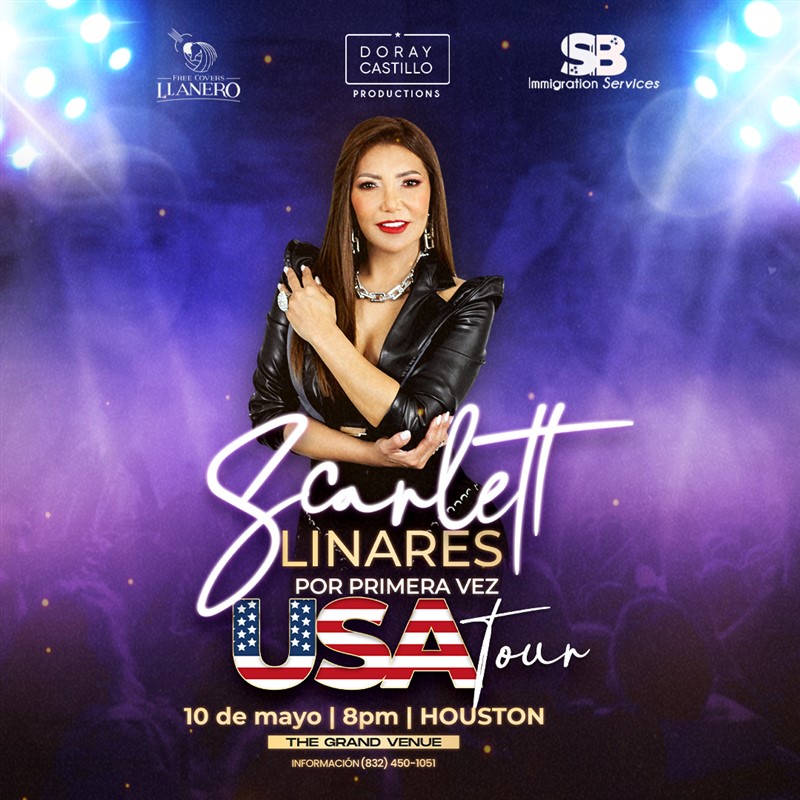 Obtener información y comprar entradas para Scarlett Linares - Primera Vez Tour - Houston, TX  en www click-event com.