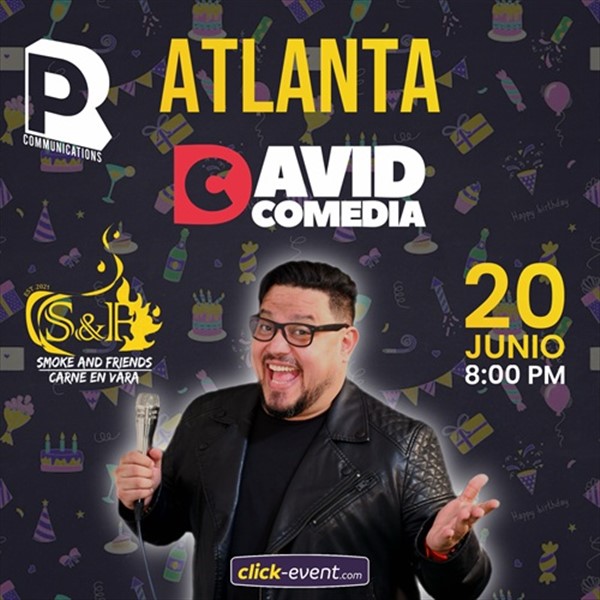 Get Information and buy tickets to David Comedia - Show - Atlanta, GA  on www click-event com