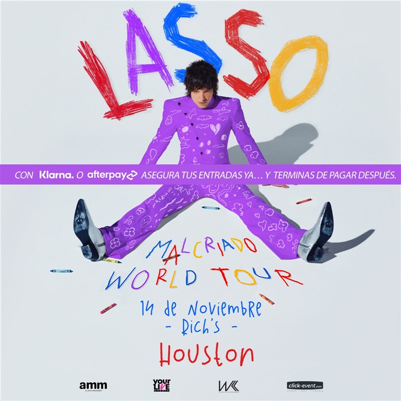 Get Information and buy tickets to Lasso - Malcriado World Tour - Houston, TX  on www click-event com