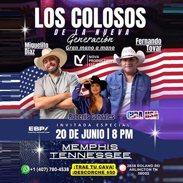Los Colosos - De la nueva generacion - Gran mano a mano con Miguelito Diaz y Fernando Tovar - Memphis, TN