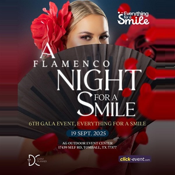 Get Information and buy tickets to Flamenco Night for a Smile - Houston, TX  on www click-event com
