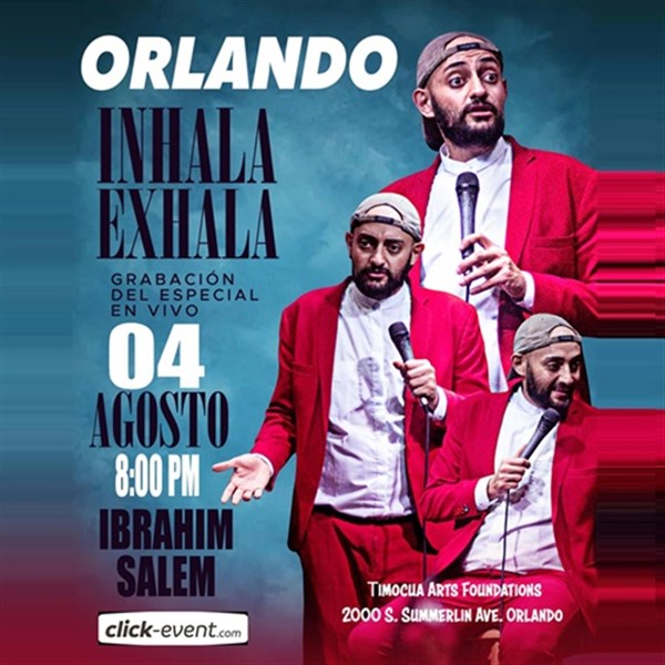 Get Information and buy tickets to Inhala, Exhala - Ibrahim Salem - Stand up comedy - Orlando, FL  on www click-event com