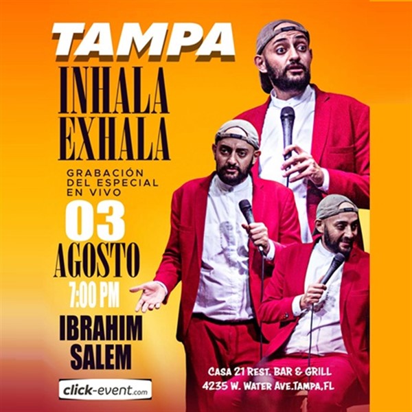 Get Information and buy tickets to Inhala, Exhala - Ibrahim Salem - Stand up comedy - Tampa, FL  on www click-event com