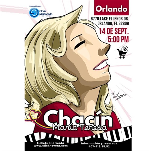 Get Information and buy tickets to Maria Teresa Chacin - en intimo - Orlando, FL  on www click-event com