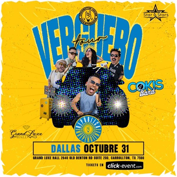Get Information and buy tickets to Republica Independiente y su Verguero Tour 2025 - Dallas, TX Puertas: 7:30pm / Show: 8:30pm on ClickEvent
