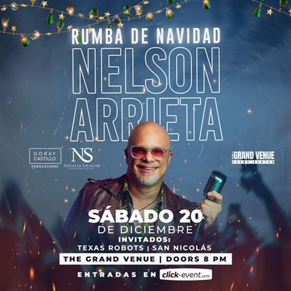 Get Information and buy tickets to Nelson Arrieta - Rumba de Navidad - Houston, TX  on ClickEvent