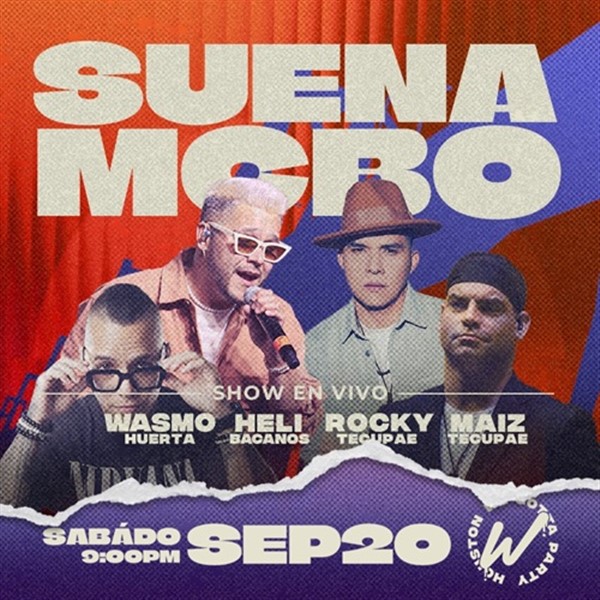 Get Information and buy tickets to Suena Mcbo - Show en vivo - Houston, TX Wasmo Huerta, Heli Bacanos, Rocky Tecupae y Maiz Tecupae on ClickEvent
