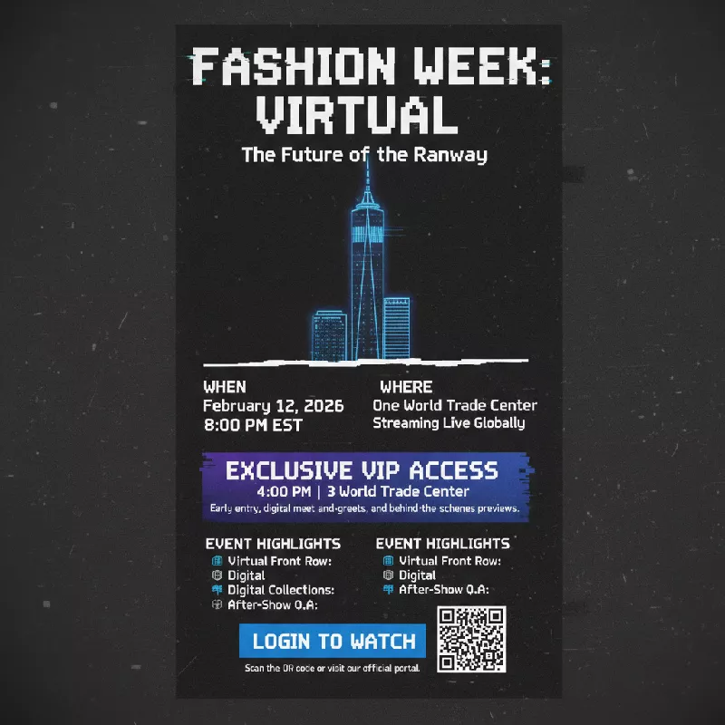 Get Information and buy tickets to Fashion Week Virtual - Feb 2026 At the World Trade Center on ClickEvent