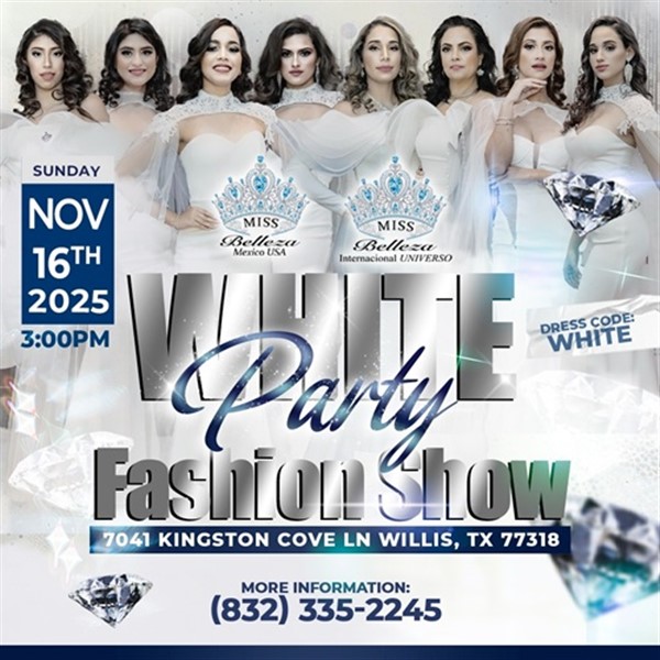 Get Information and buy tickets to White Party Fashion Show - Willis, TX  on ClickEvent