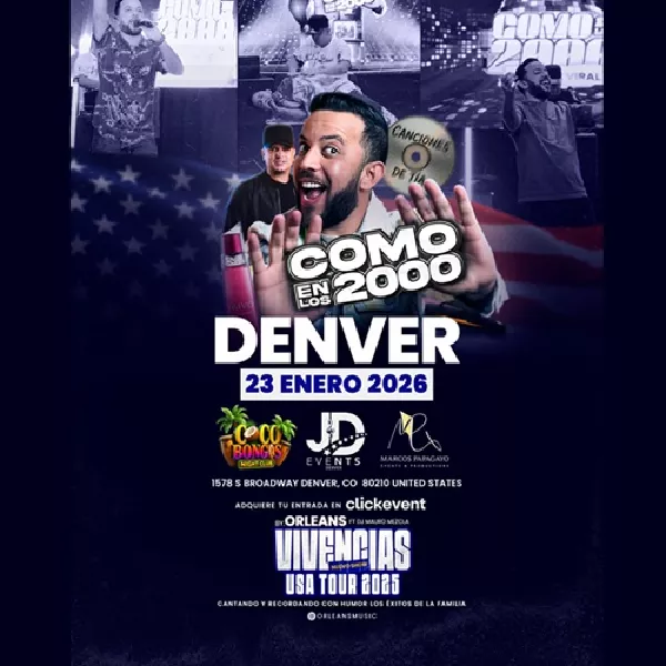 Get Information and buy tickets to Como en los 2000 - Vivencias USA Tour 2025 - Denver, CO  on ClickEvent