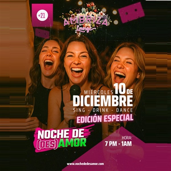 Get Information and buy tickets to Noche de (des)amor - Sing, Drink, Dance & Repeat - Katy, TX Edicion Especial on ClickEvent