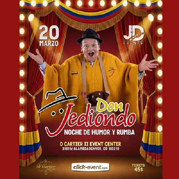Obtener información y comprar entradas para Don Jediondo - Tour 2026 - Noche de humor y rumba - Denver, CO  en ClickEvent.