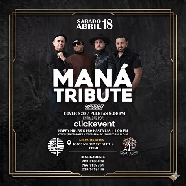 Get Information and buy tickets to Mana - Tributo en vivo - Miami, FL  on ClickEvent