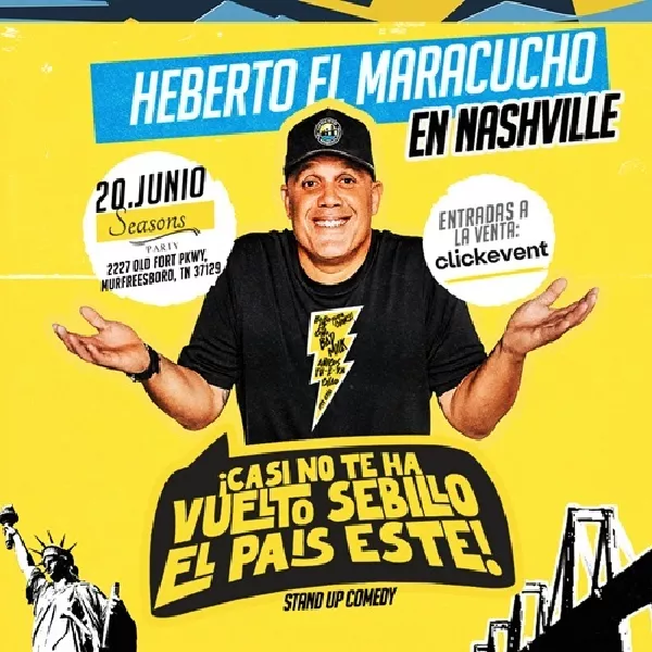 Heberto El Maracucho - Casi no te ha vuelto sebillo el pais este - Stand up Comedy - Nashville, TN