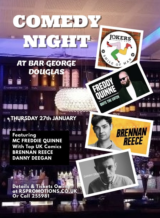 Jokers Comedy Club at Bar George, Douglas, on 27th January 2022  on ene. 27, 20:15@Bar George - Buy tickets and Get information on RS PROMOTIONS 