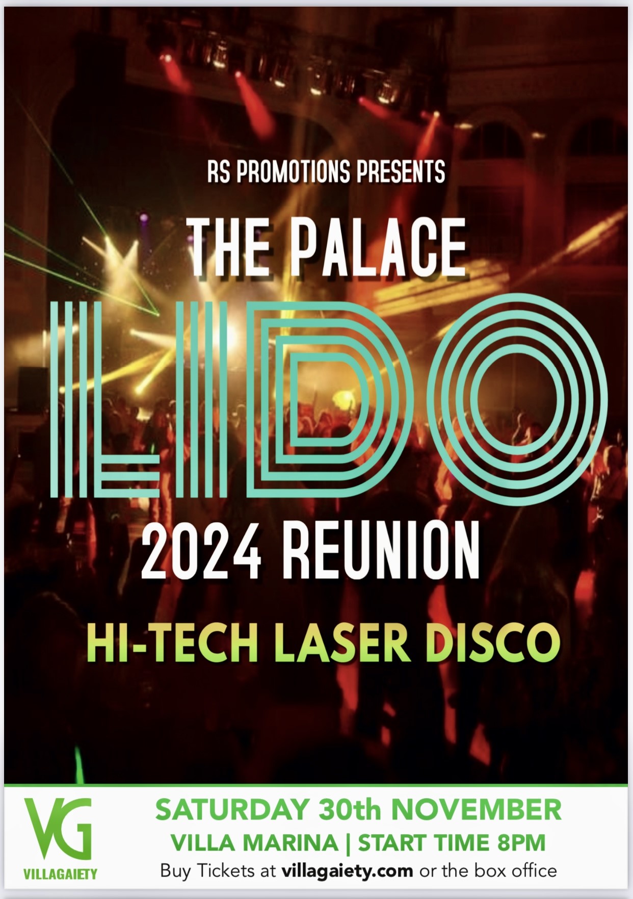 Get information & buy tickets to LIDO REUNION 2024 The Villa Marina on 30th NOVEMBER on Nov 30, 19:45 @Villa Marina Royal Hall, Douglas, Isle of Man