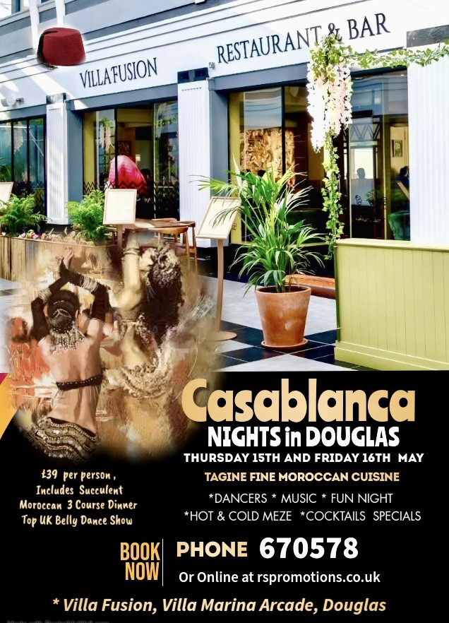 Casablanca Nights in Douglas - Dinner Show 16 May image