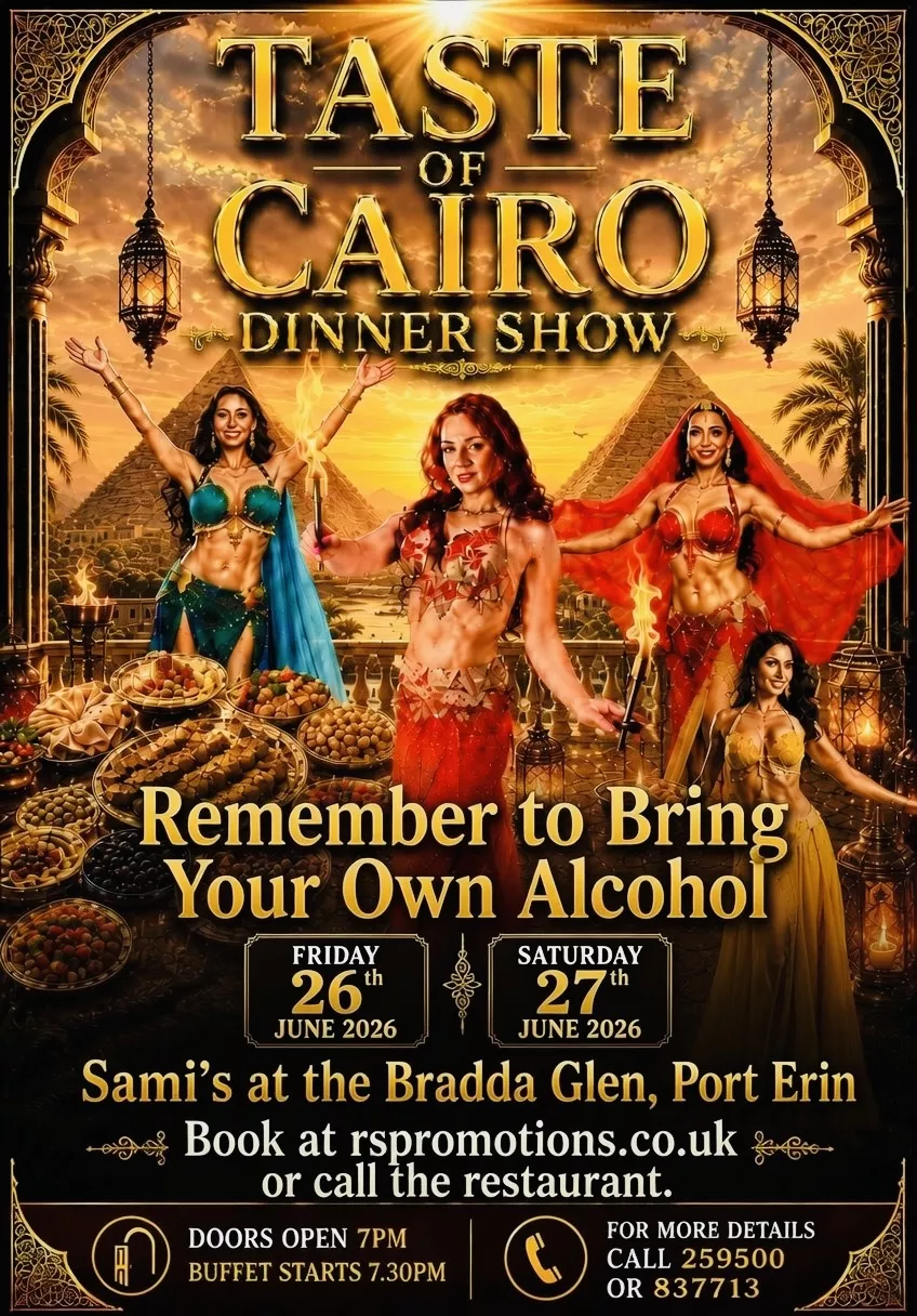 A Taste of Cairo Dinner Show at Sami's Bradda Glen, Port Erin image