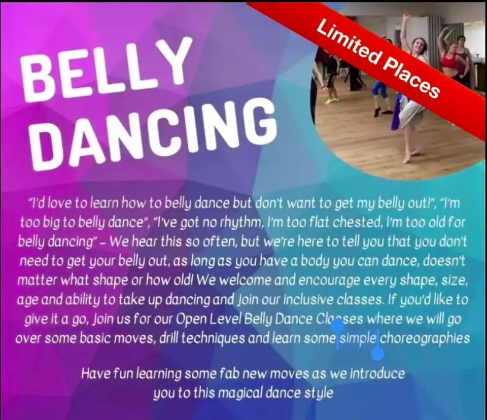 Get information & buy tickets toOpen Level Belly Dancing Class at Sami's Bradda Glen, Port Erin  on Jun 27, 13:00 @Sami's at the Bradda Glen