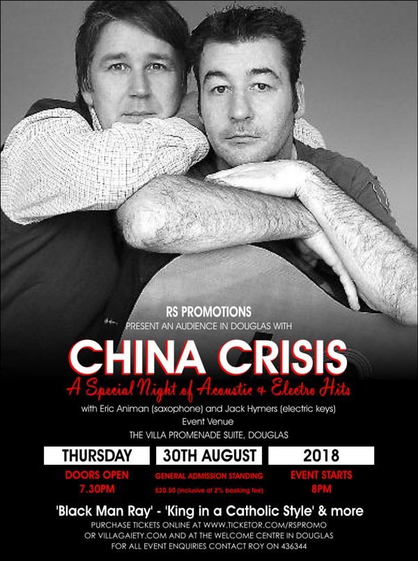 AN AUDIENCE IN DOUGLAS WITH CHINA CRISIS