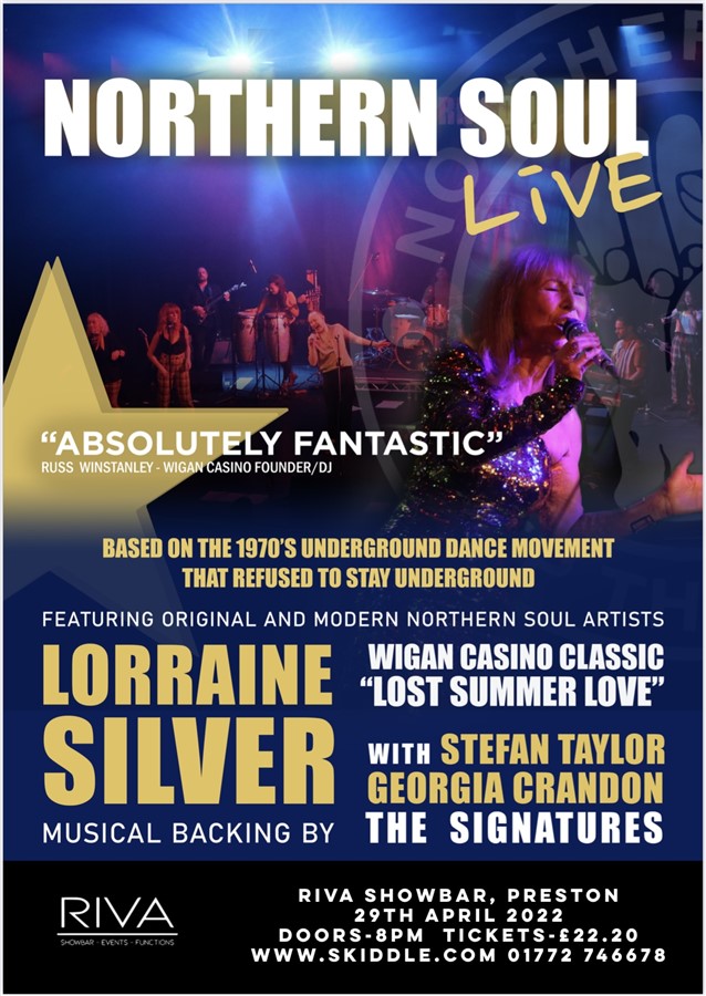 Music of Northern Soul Live with The Signatures & Lorraine Silver