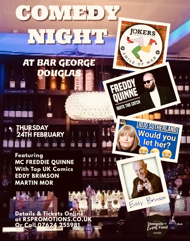 JOKERS COMEDY CLUB at Bar George, Douglas on 24th February