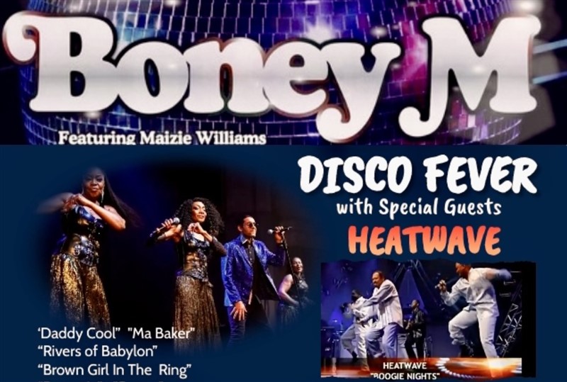 Get Information and buy tickets to BONEY M Plus HEATWAVE BONEY M at the Villa Marina on 1st December 2023 on RS PROMOTIONS