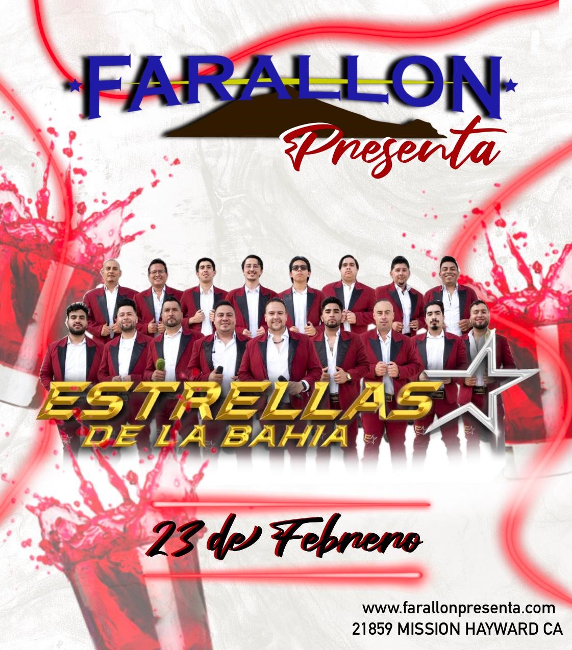 ESTRELLAS DE LA BAHIA  on Feb 23, 21:00@Farallon.. - Buy tickets and Get information on farallonpresenta farallonpresenta