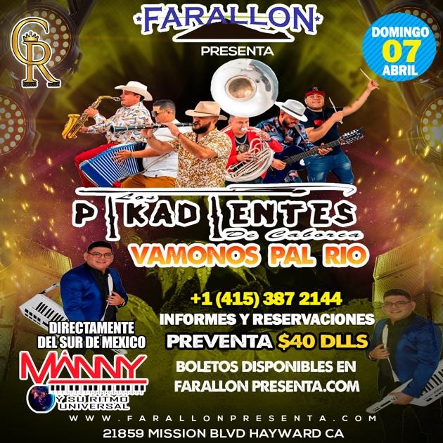 PIKADIENTES DE CABORCA  on Apr 07, 21:00@FARALLON - Buy tickets and Get information on farallonpresenta farallonpresenta