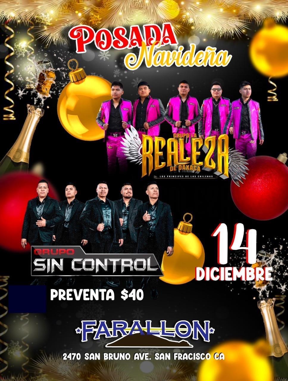 Get information & buy tickets to REALEZA DE OAXACA Y GRUPO SIN CONTROL  on Dec 14, 21:00 @Farallon.. (Archived) | farallonpresenta | farallonpresenta