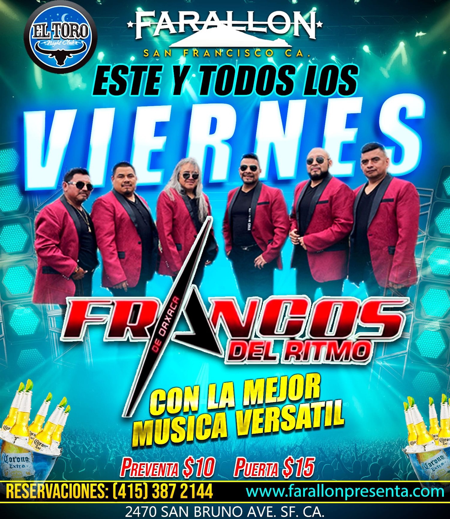 Get information & buy tickets to Francos del Ritmo!  on May 02, 21:00 @FARALLON SAN FRANCISCO(ANTES EL TORO) | farallonpresenta | farallonpresenta