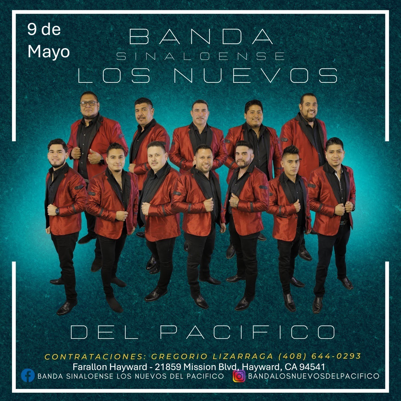 Get information & buy tickets to Bandas y mas Bandas! Banda Los Nuevos del Pacifico! on May 09, 21:00 @FARALLON | farallonpresenta | farallonpresenta