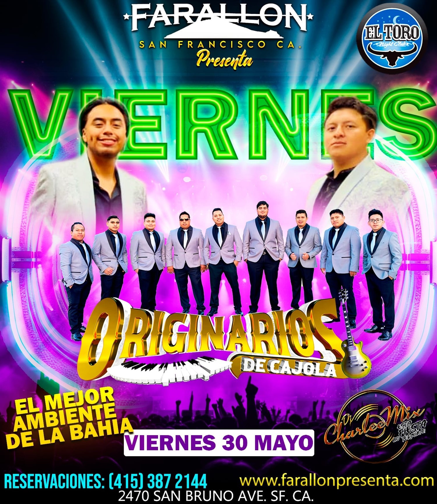 Get information & buy tickets to Originarios de Cajola!  on May 30, 21:00 @FARALLON SAN FRANCISCO(ANTES EL TORO) | farallonpresenta | farallonpresenta