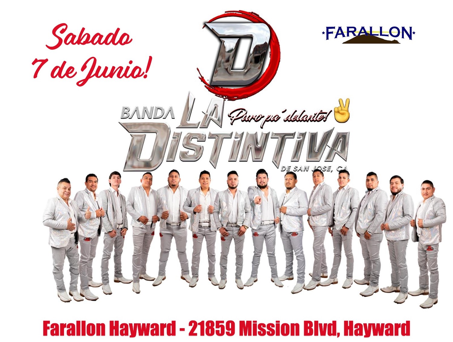 Get information & buy tickets to Banda La Distintiva!  on Jun 07, 21:00 @FARALLON | farallonpresenta | farallonpresenta