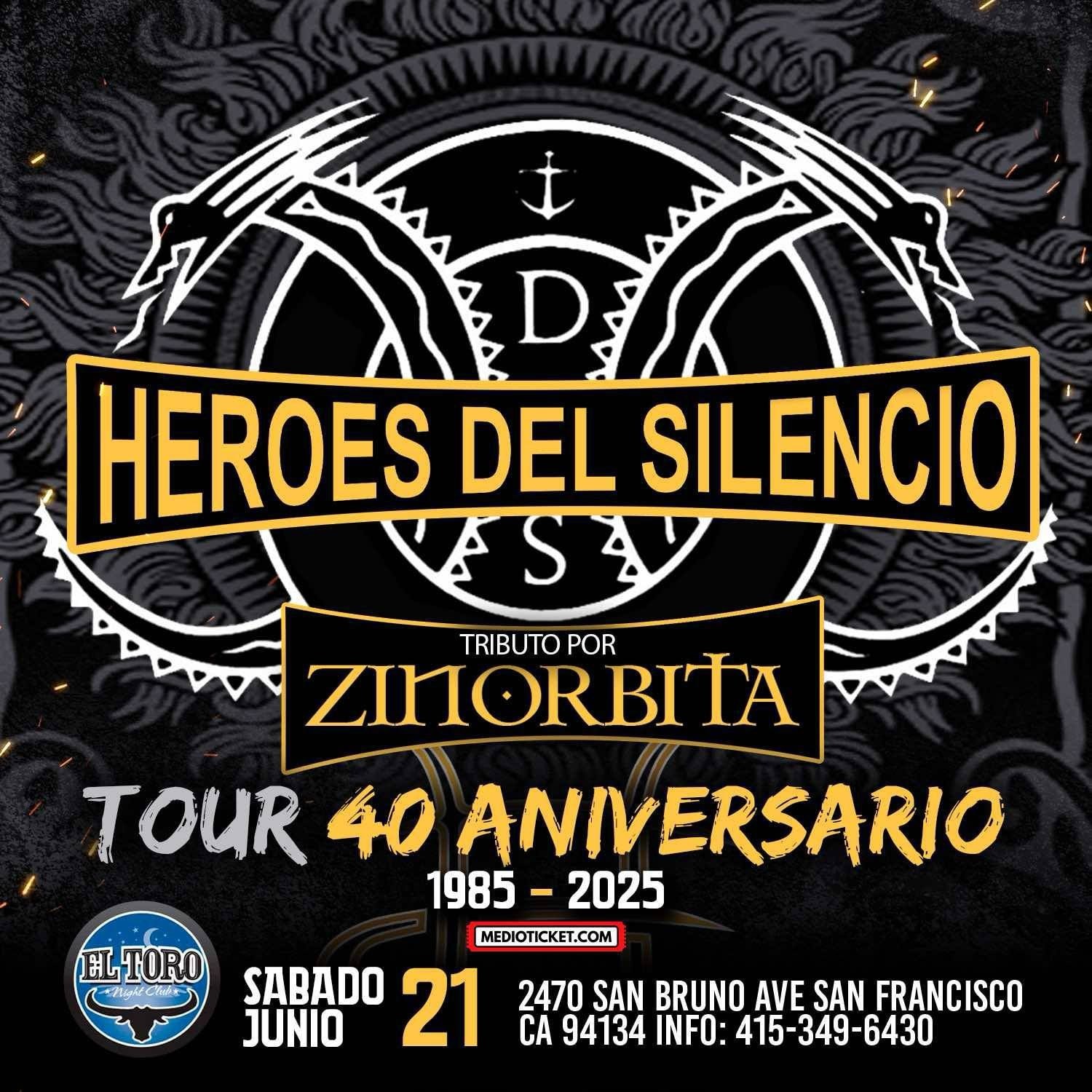 Obtenga información y compre entradas para Heroes del Silencio! Tributo por Zinorbita! *$20 Preventa on jun. 21, 21:00 @FARALLON SAN FRANCISCO(ANTES EL TORO)