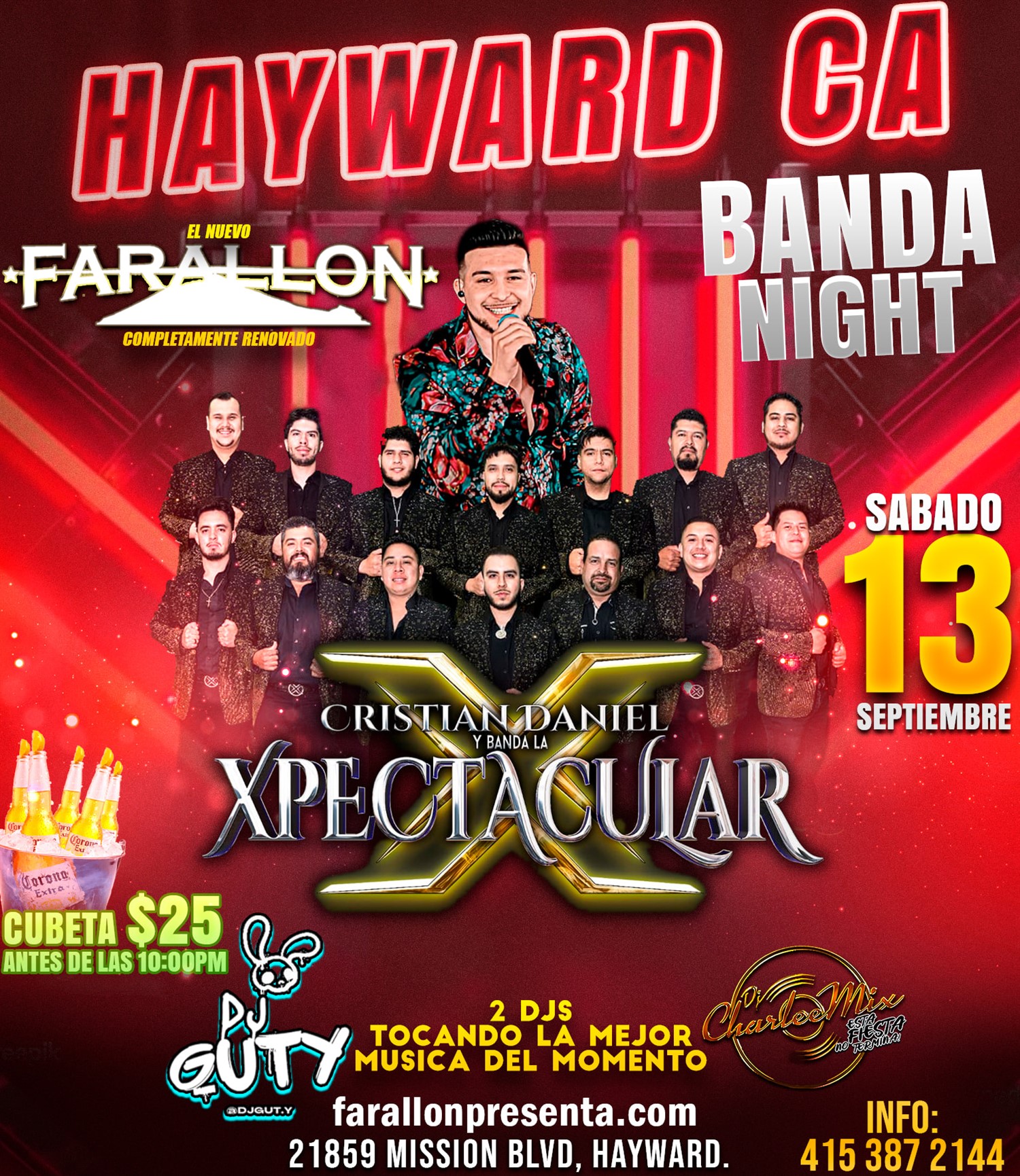 Get information & buy tickets toChristian Daniel y Banda La Xpectacular! *$15 Preventa on Sep 13, 21:00 @FARALLON | farallonpresenta | farallonpresenta